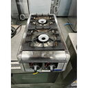 【中古】卓上ガスコンロ 2口 マルゼン M-822DC 幅300×奥行540×高さ164 都市ガス 【送料別途見積】【業務用】【飲食店 店舗 厨房機器 卓上ガス...