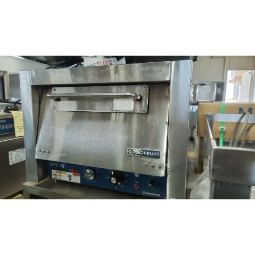 厨房機器と店舗用品 TENPOSの【業界最長1年保証】【中古】電気ピザオーブン ニチワ電機 NPO-3N 幅560×奥行585×高さ425 三相200V 【送料別途見積】【業務用】【飲食店 店舗 厨房機器 オーブン 業務用オーブン】｜アングル2