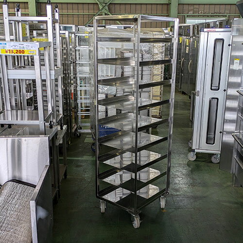 【中古】パンラック 幅490×奥行540×高さ1790 【送料別途見積】【業務用】【飲食店 店舗 厨房機器 ラック シェルフ 業務用ラック 業務用シェルフ】