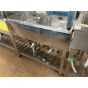【中古】二槽シンク BGあり 幅900×奥行450×高さ800 【送料無料】【業務用】【飲食店 店舗 厨房機器 二槽シンク 業務用二槽シンク】