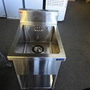 【中古】一槽シンク BGあり 幅450×奥行600×高さ800 【送料別途見積】【業務用】【飲食店 店舗 厨房機器 一槽シンク 業務用一槽シンク】