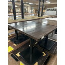 【中古】2人掛けテーブル 茶 幅600×奥行750×高さ730 【送料無料】【業務用】【飲食店 店舗 厨房機器 テーブル 業務用テーブル】