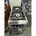 【中古】卓上ガスコンロ 2口 マルゼン M822DC 幅300×奥行540×高さ164 都市ガス 【送料別途見積】【業務用】【飲食店 店舗 厨房機器 卓上コンロ 業務用卓上コンロ】(2)
