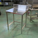 【中古】作業台 三方枠 BGあり 幅650×奥行610×高さ800 【送料別途見積】【業務用】【飲食店 店舗 厨房機器 作業台 業務用作業台】