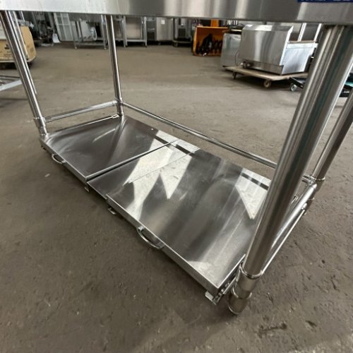 【中古】コンロ台 炊飯台車2個付き BGなし 幅1200×奥行600×高さ800 【送料別途見積...