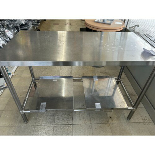 【中古】作業台 炊飯台付き BGなし 幅1200×奥行600×高さ800 【送料別途見積】【業務用】【飲食店 店舗 厨房機器 作業台 業務用作業台】