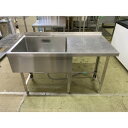 【中古】一槽シンク 右台付き BGあり 幅1150×奥行600×高さ800 【送料別途見積】【業務用】【飲食店 店舗 厨房機器 一槽シンク 業務用一槽シンク】