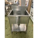 【中古】一槽シンク BGあり 幅600×奥行600×高さ800 【送料別途見積】【業務用】【飲食店 店舗 厨房機器 一槽シンク 業務用一槽シンク】