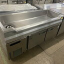 【業界最長1年保証】【中古】舟形シンク付コールドテーブル フクシマガリレイ(福島工業) TNC-50RM3-SC 幅1500×奥行600×高さ800 【送料別途...