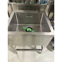 【中古】一槽シンク BGなし 幅600×奥行600×高さ730 【送料別途見積】【業務用】【飲食店 店舗 厨房機器 一槽シンク 業務用一槽シンク】