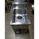 【中古】一槽シンク BGあり 幅450×奥行680×高さ770 【送料別途見積】【業務用】【飲食店 店舗 厨房機器 一槽シンク 業務用一槽シンク】