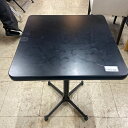 【中古】洋風テーブル 黒 メラミン 幅450×奥行450×高さ650 【送料無料】【業務用】【飲食店 店舗 厨房機器 テーブル 業務用テーブル】