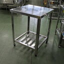 【中古】作業台 BGなし 幅600×奥行600×高さ800 【送料別途見積】【業務用】【飲食店 店舗 厨房機器 作業台 業務用作業台】