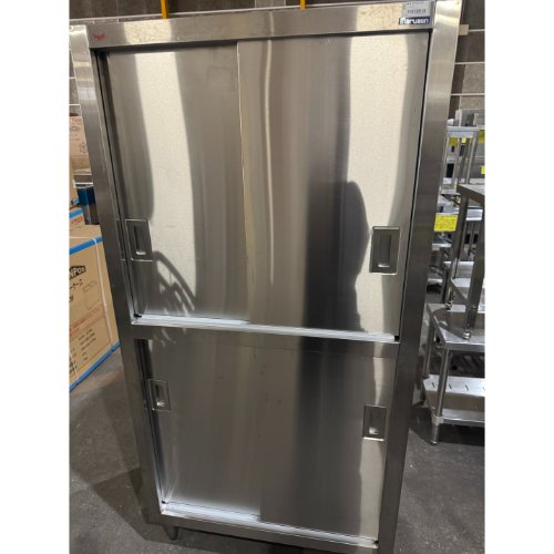 【中古】食器棚 幅900×奥行600×高さ1800 【送料別途見積】【業務用】【飲食店 店舗 厨房機器 食器棚 業務用食器棚】