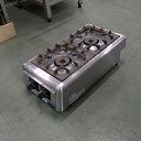 【中古】ガス卓上コンロ 13A マルゼン M-822DC 幅300×奥行540×高さ170 都市ガス 【送料別途見積】【業務用】【飲食店 店舗 厨房機器 卓上ガ...