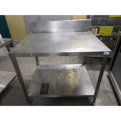 【中古】作業台 BGあり 幅900×奥行750×高さ800 【送料別途見積】【業務用】【飲食店 店舗 厨房機器 作業台 業務用作業台】