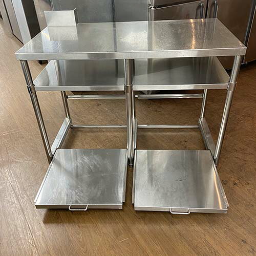 厨房機器と店舗用品 TENPOSの【中古】炊飯台 幅1200×奥行650×高さ850 【送料無料】【業務用】【飲食店 店舗 厨房機器 作業台 業務用作業台】｜アングル2
