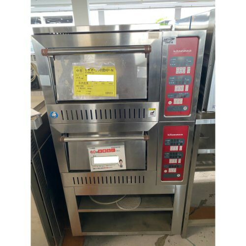 【業界最長1年保証】【中古】ピザオーブン 2段 北沢産業 KP-N 幅770×奥行650×高さ1450 三相200V 【送料別途見積】【業務用】【飲食店 店舗 厨房機器 オーブン 業務用オーブン】