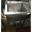 【中古】一槽シンク BGなし 幅450×奥行450×高さ800 【送料別途見積】【業務用】【飲食店 店舗 厨房機器 一槽シンク 業務用一槽シンク】