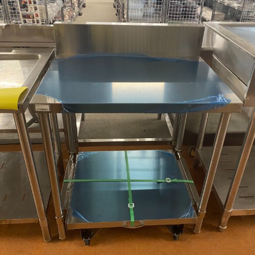 【中古】作業台 炊飯台車付き BGあ