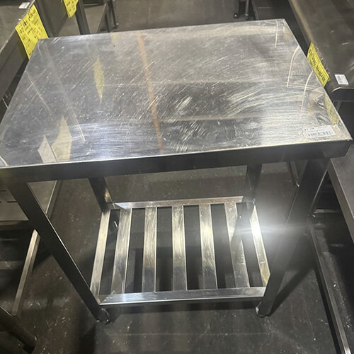 【中古】作業台 BGなし 幅600×奥行450×高さ800 【送料別途見積】【業務用】【飲食店 店舗 厨房機器 作業台 業務用作業台】