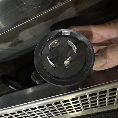 厨房機器と店舗用品 TENPOSの【中古】IH調理器 ニチワ電機 MIR-5LA-N5 幅450×奥行600×高さ450 三相200V 【送料別途見積】【業務用】【飲食店 店舗 厨房機器 卓上IHコンロ 業務用卓上IHコンロ】｜アングル3