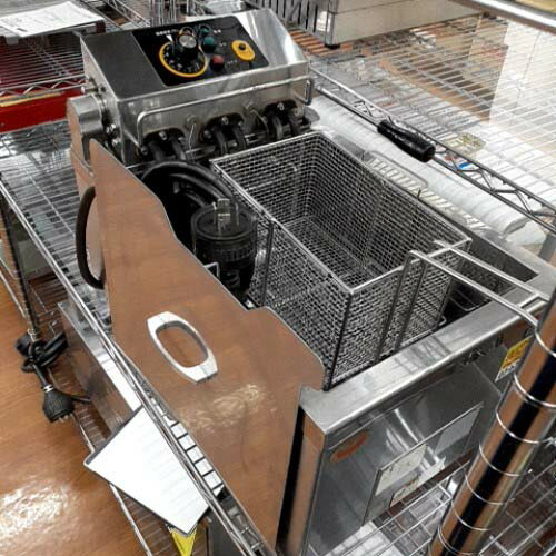 【業界最長1年保証】【中古】卓上電気フライヤー マルゼン MEF-10TE 幅330×奥行500×高さ250 三相200V ..