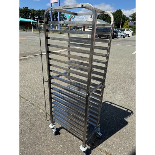 【中古】ホテルパンラックカート 18段仕様 幅463×奥行670×高さ1745 【送料別途見積】【業務用】【飲食店 店舗 厨房機器 カート 配膳車 ワゴン 業務用カート 業務用配膳車 業務用ワゴン】
