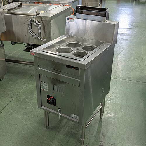 【業界最長1年保証】【中古】ガスゆで麺機 マルゼン MRK-046B 幅450×奥行600×高さ800 LPG(プロパンガス..