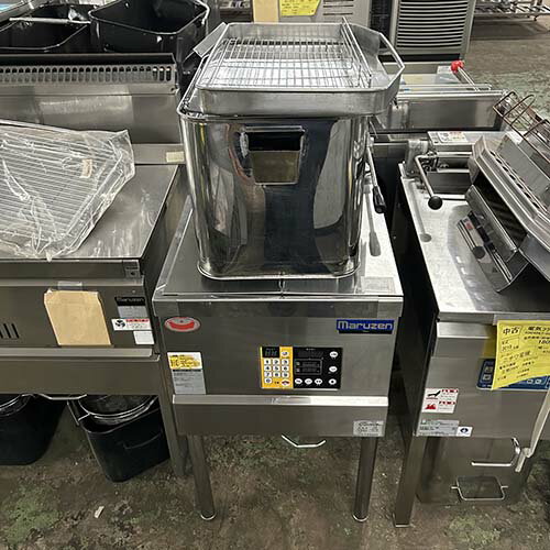 【業界最長1年保証】【中古】電気フライヤー 18L マルゼン MEF-18E 幅450×奥行600×高さ800 三相200V 【..