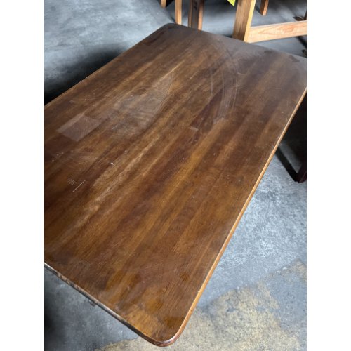 【中古】テーブル 濃茶(対立脚) 幅1200×奥行750×高さ700 【送料無料】【業務用】【飲食店 店舗 厨房機..