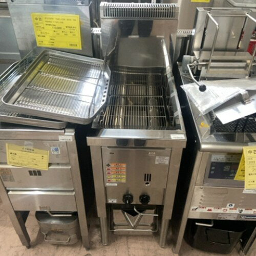 【中古】ガスフライヤー 14L フジマック TGF14NB 幅350×奥行600×高さ850 都市ガス 【送料無料】【業務..