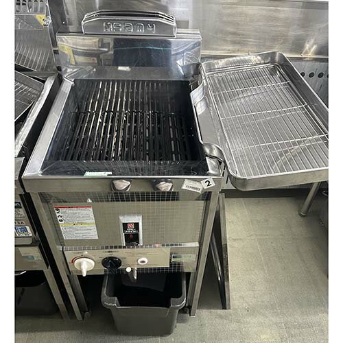 【業界最長1年保証】【中古】ガスフライヤー サミー SF-018 幅450×奥行600×高さ800 都市ガス 【送料別..