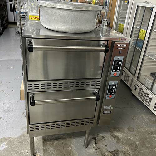 【業界最長1年保証】【中古】ガス立体炊飯器 コメットカトウ CRA2-100N 幅750×奥行707×高さ1200 都市ガス 【送料別途見積】【業務用】【飲食店 店舗 厨房機器 ガス炊飯器 業務用ガス炊飯器】