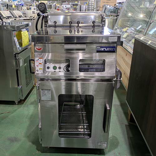 【業界最長1年保証】【中古】電気一槽フライヤー 18L マルゼン MEFD-18GL 幅480×奥行600×高さ830 三相2..