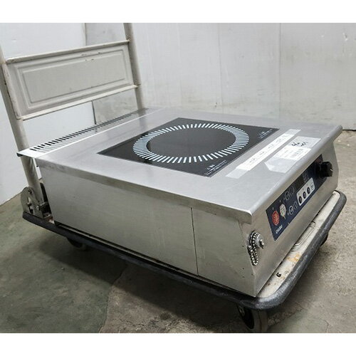 【中古】卓上IHコンロ 中部コーポレーション DD50TBB 幅450×奥行600×高さ180 三相2...