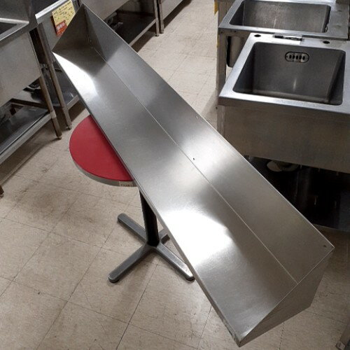 【中古】平棚 背板付き 幅1650×奥行200×高さ230 【送料別途見積】【業務用】【飲食店 店舗 厨房機器 平棚 上棚 業務用平棚 業務用上棚】