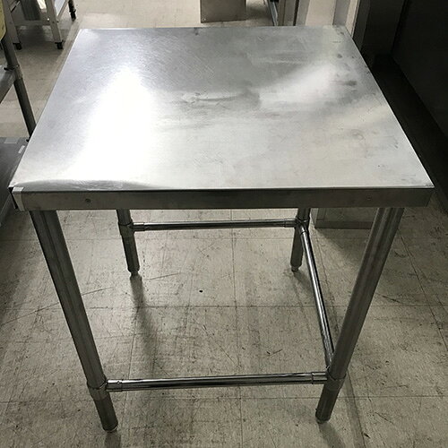 厨房機器と店舗用品 TENPOSの【中古】作業台 三方枠 BGなし 幅585×奥行600×高さ800 【送料別途見積】【業務用】【飲食店 店舗 厨房機器 作業台 業務用作業台】｜アングル2