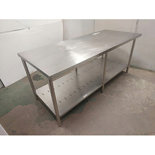 【中古】作業台 BGなし 幅1800×奥行750×高さ800 【送料別途見積】【業務用】【飲食...
