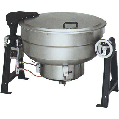 ガス回転釜 【マルゼン】 190L 鋳鉄製 自動点火式 釜底排水付 MKGD-TH190 幅1525×奥行1132×高さ880mm ..