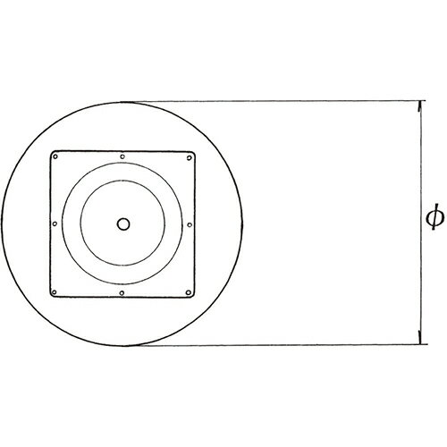 ハヤシ ステンレスH.Lベーステーブル脚 ベースサイズ:A450φ×【高さ指定可】 品番:RS-D(ステンレスH・L) 塗装カラー:ポールステンレスヘアーライン ポール:60φ/送料別 [2]