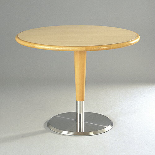 ハヤシ ステンレスH.Lベーステーブル脚 ベースサイズ:A400φ×高さ625mmと675mmのみ 品番:RS-5D-WP(ステンレスH・L) 塗装カラー:BR ポール:ラバーウッド/送料別 [2]