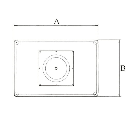 ハヤシ スチールベーステーブル脚 ベースサイズ:A560×B380×【高さ指定可】 品番:TST-5D 塗装カラー:11 ポール:101φ/送料別 [2]