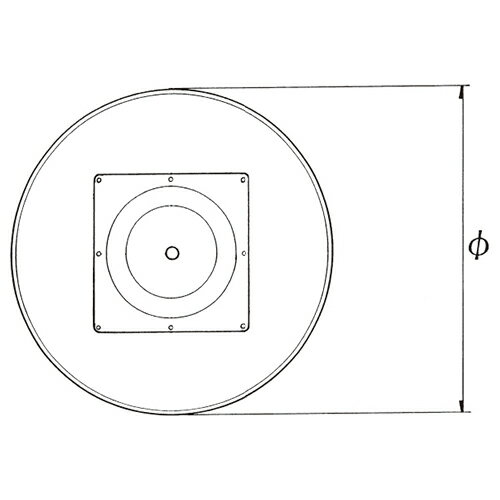 ハヤシ スチールベーステーブル脚 ベースサイズ:A650φ×H20×ポール【高さ指定可】 品番:RSQ-N 塗装カラー:114-H ポール:101φ/送料別 [2]