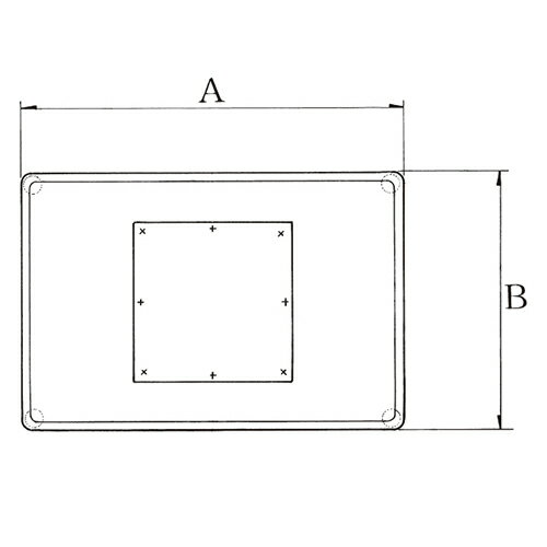 ハヤシ スチールベーステーブル脚 ベースサイズ：A700×B460×【高さ指定可】 品番：TST-5D-L 塗装カラー：14 ポール：165φ/送料別 2