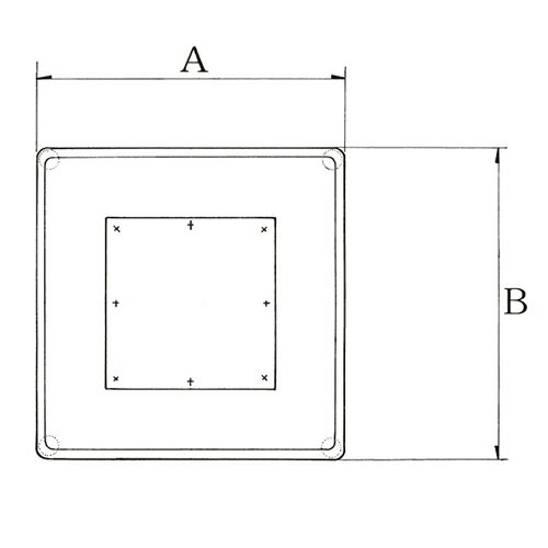 ハヤシ スチールベーステーブル脚 ベースサイズ:A580×B580×【高さ指定可】 品番:ST-5D-L 塗装カラー:11 ポール:165φ/送料別 [2]