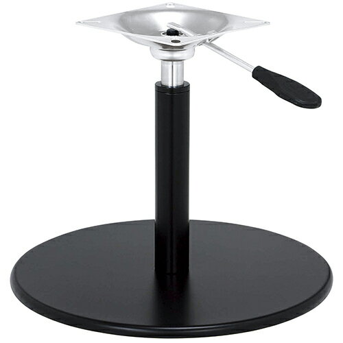 ハヤシ スチールベースイス脚（ガス圧昇降式） ベースサイズ：A400φ×H20×高さ425～340 品番：RSQ-N-R 塗装カラー：G-44 ポール：42φ/送料別