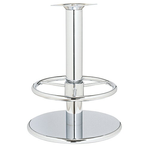 ハヤシ スチールベーススタンドイス脚（足掛付） ベースサイズ：A400φ×【高さ指定可】 品番：RSQ 塗装カラー：111-STP ポール：76φ/送料別