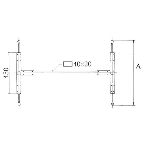 ハヤシ アルミ鋳物テーブル脚 ベースサイズ:A702×間口(芯々)1600mm×【高さ指定可】 品番:SL-AF-700 塗装カラー:22 ポール:49φ(アルミ)/送料別 [2]