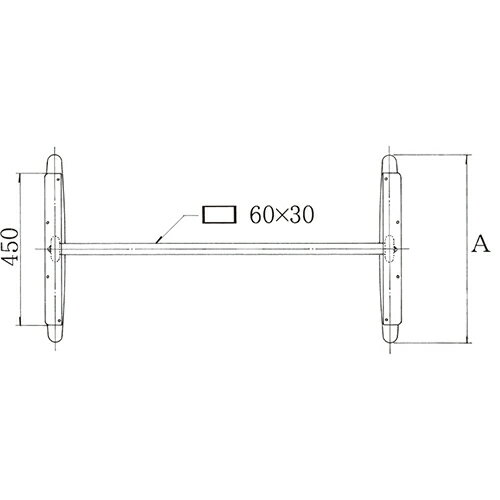 ハヤシ アルミダイキャストテーブル脚 ベースサイズ：A700×間口（芯々）1300mm×【...
